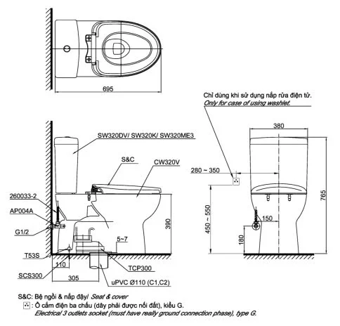 Bản vẽ 2D CS325DMT3/CS325DRT3