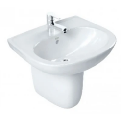 Bộ Chậu Rửa Lavabo Và Chân Ngắn Treo Tường Viglacera V50 (CD50)