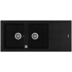 Bồn Rửa Chén Teka STONE 80 B-TG 2B 1D AUTO 115400011 Đá Màu Đen