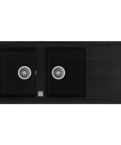 Bồn Rửa Chén Teka STONE 80 B-TG 2B 1D AUTO 115400011 Đá Màu Đen