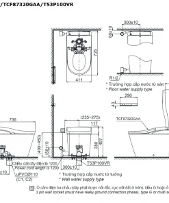 Bản Vẽ 2D Bàn Cầu Thông Minh NEOREST LS