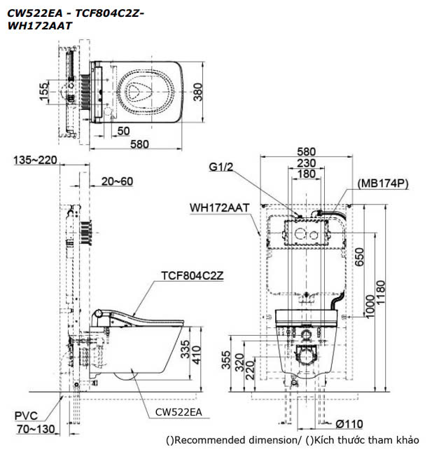 CW522EA/TCF804C2Z/WH172AAT