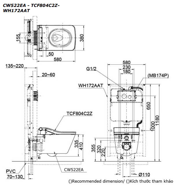 CW522EA/TCF804C2Z/WH172AAT
