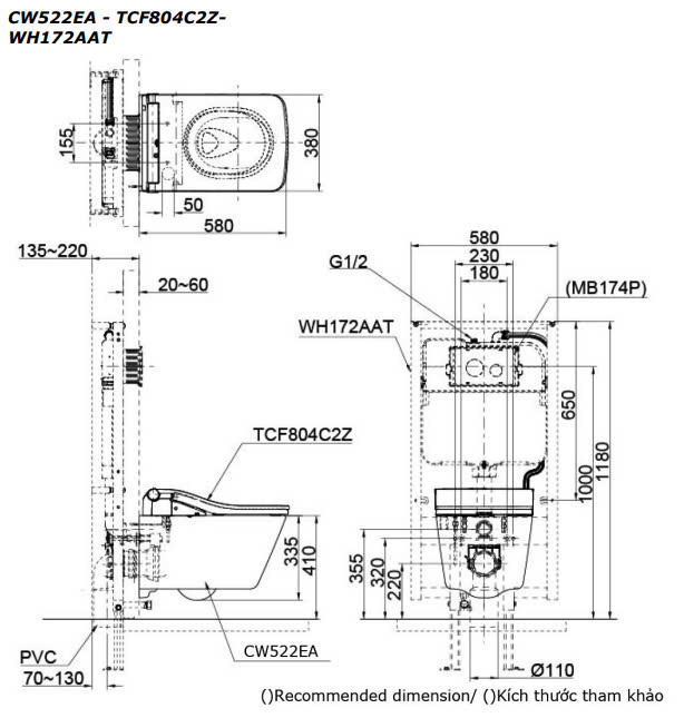 CW522EA/TCF804C2Z/WH172AAT