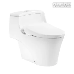 Bồn cầu MS823CDRW23 1 khối kèm nắp rửa điện tử WASHLET S7