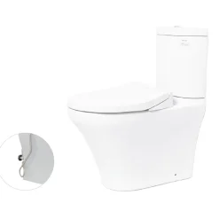 Bồn cầu CS818DE2 2 khối kèm nắp rửa cơ Ecowasher