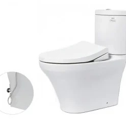 Bồn cầu CS818DE4 2 khối kèm nắp rửa cơ Ecowasher