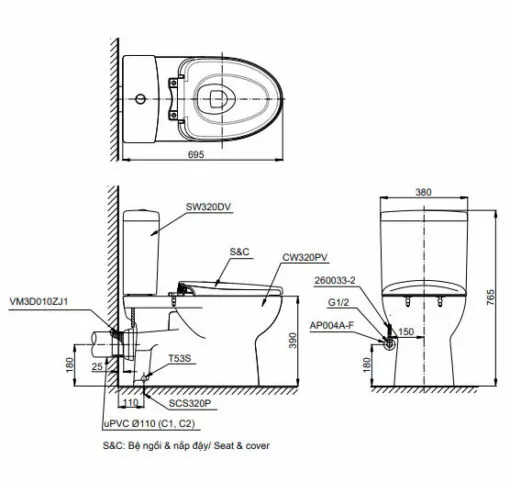 Bản vẽ 2D CS320PDRT3