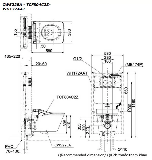 CW522EA/TCF804C2Z/WH172AAT