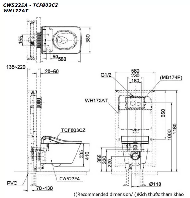 CW522EA/TCF803CZ/WH172AT