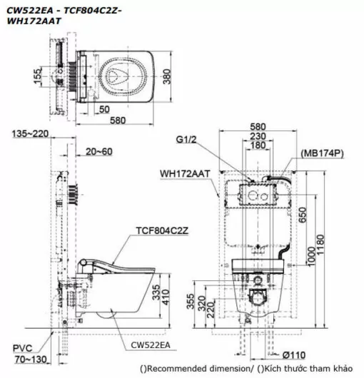 CW522EA/TCF804C2Z/WH172AAT
