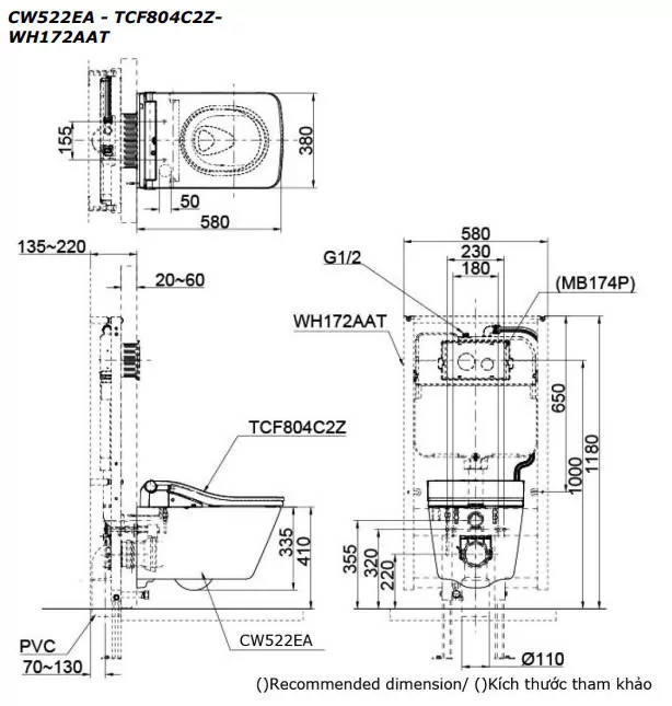 CW522EA/TCF804C2Z/WH172AAT
