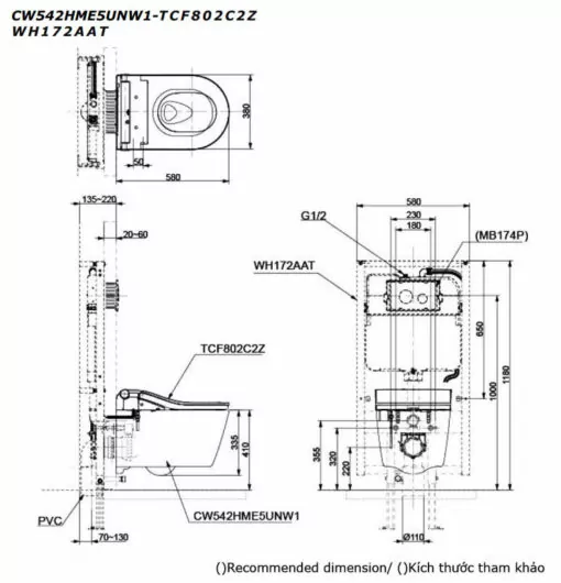 CW542HME5UNW1/TCF802C2Z